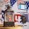 Eagle Snow Globe Lantern 4th of July Decoration – LED Patriotic American Flag Tabletop Lantern with Timer, Independence Day Home Decor 10.2 Inch